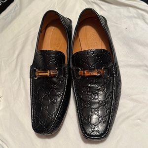 GUCCI Mens Shoes Bamboo Driver